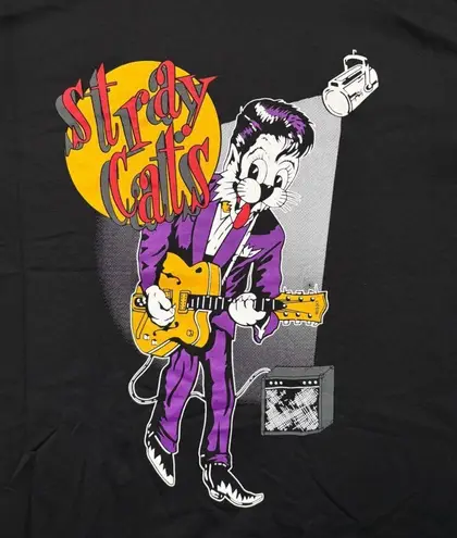 Stray Cats Self Titled Album Rockabilly Graphic T-Shirt Size XL