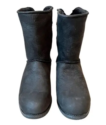 Abeo Pro Burlington Oiled Leather Shearling Boot Black Size 7.5