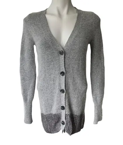 Moda International Rabbit Hair Blend Long Cardigan Sweater