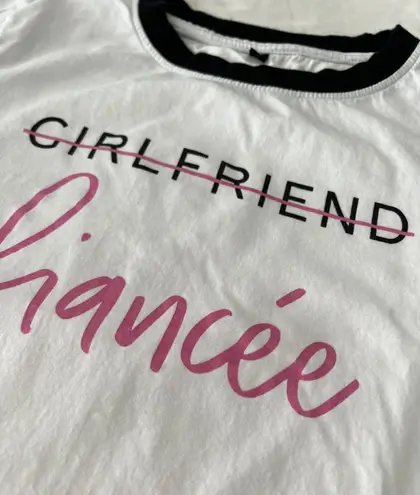 Miss To Mrs White Girlfriend To Fiancé T-Shirt