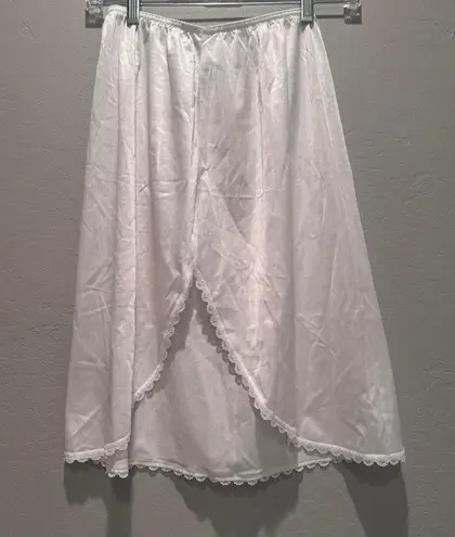 Vintage JC Penny White Mini Slip Skirt Size Medium