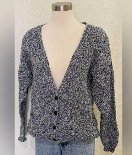 Vintage Marled Knit Button