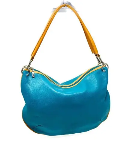 MAXX NEW YORK turquoise leather hobo bag