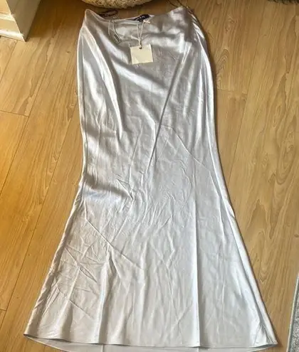 Silvana Maxi Skirt in Silver SER.O.YA Size XS