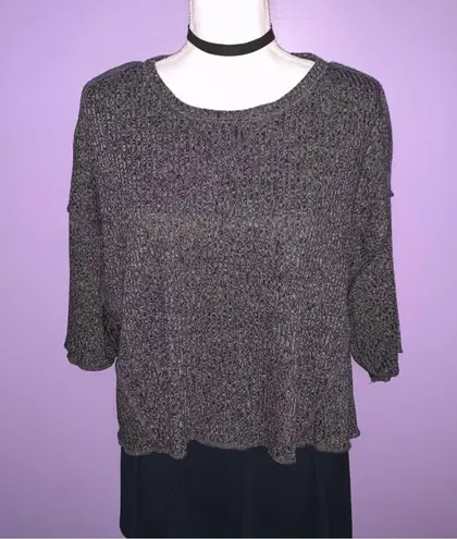 Jolie LA NWT Jolie Charcoal Grey Knit Top