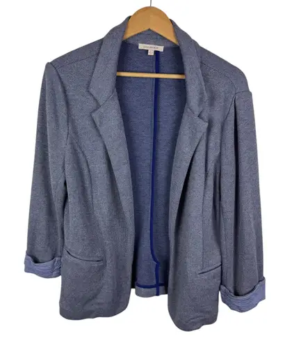 Skies Are Blue Textured Knit Blazer Jacket Large Jacket Stretch Office Workwear