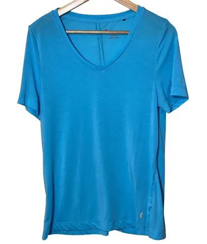 Cotopaxi Women's V Neck Paseo Travel T Shirt Casual Top Blue Sky Size Medium
