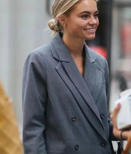 Designers Remix Radley Double Lapel Blazer Jacket Black Size undefined