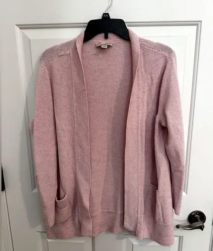 Appleseed's Seedstitch Womens Pink Cardigan Sweater Linen Blend Plus Size 0X