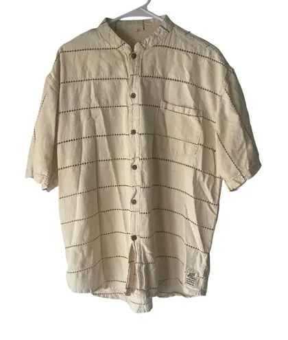 Melrom Women's Size XL Lagen Lightweight 100% Cotton Hand Made Button Up Shirt
