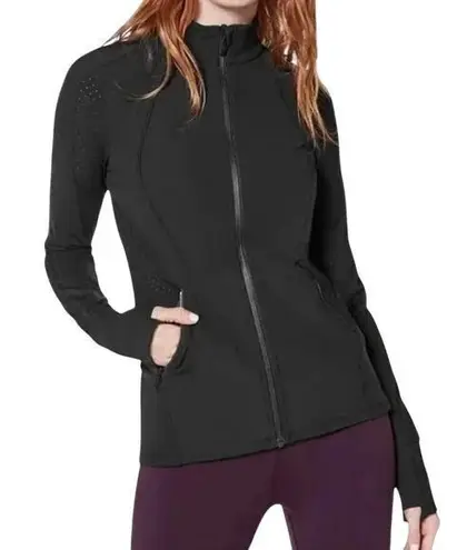 LULULEMON Sleek Essentials Jacket Women 6 Black Sporty Athletic Outdoor Luxtreme