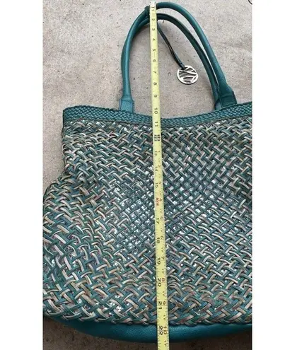 Vintage Style & Co. Sling Woven Blue Large Shoulder Bag Tote Women’s Purse