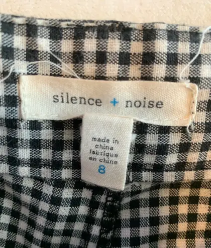 Silence + Noise  High waisted Gingham Mom Pants