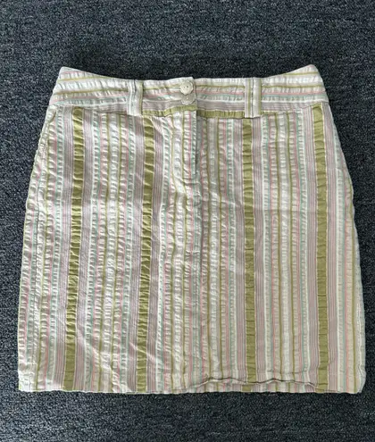 CAbi striped straight pencil skirt size 8