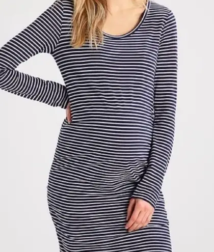 Gap  Maternity Long Sleeve Striped T-Shirt Dress Size Small