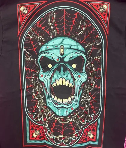 Iron Maiden Eddie Tarot Piece of Mind Heavy Metal Band Tee M