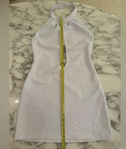NWOT O’Dolly Dearest Jade White Cutout Halter Mini Dress M Party Club After Prom Size M