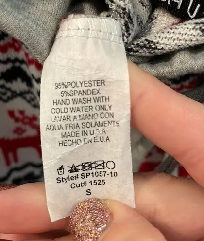 Heimish USA Reindeer Christmas Sweater Jogger Pants Size Small