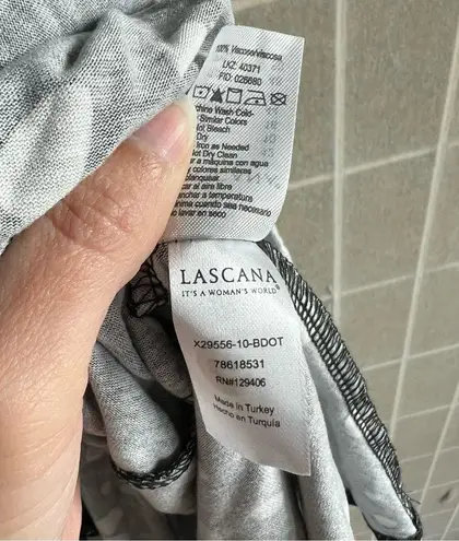 NWT Lascana Wrap Look printed dress sleeveless black white dotted dress size 10