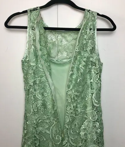 Fun 2 Fun Sleeveless Mint Lace Cocktail Dress