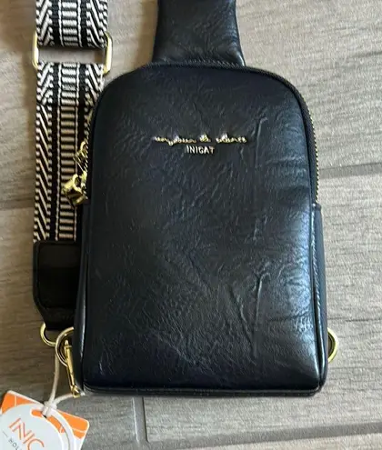 Black Belt Bag with Minimalist Design