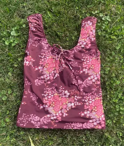 Vintage Cropped Floral 90s Top