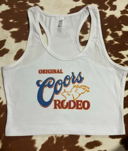 Coors  Rodeo Cropped Tank Top - Image 1