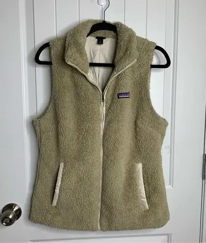 Patagonia  los gatos fuzzy zip up vest‎ jacket size large women’s gorpcore