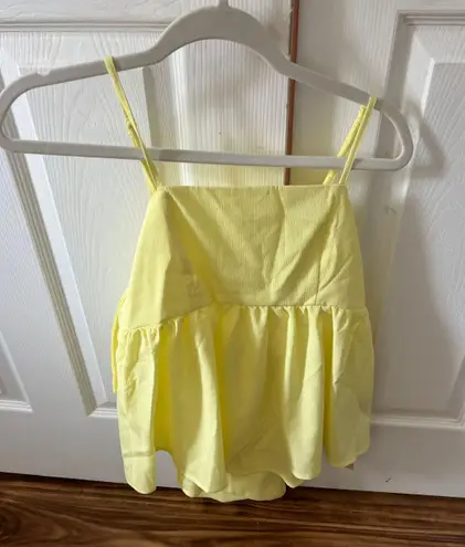 SheIn yellow blouse tank