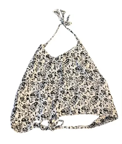 Classic Imports Made in India Cotton Bohemian Elephant Bandeau Halter Top White Size M