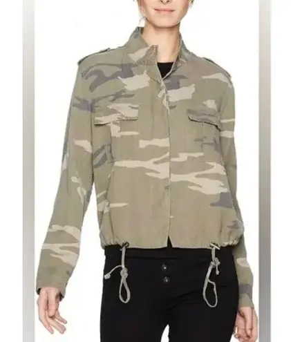 Rails Maverick Khaki Green Camo Camouflage Jacket Cropped Women's MEDIUM
