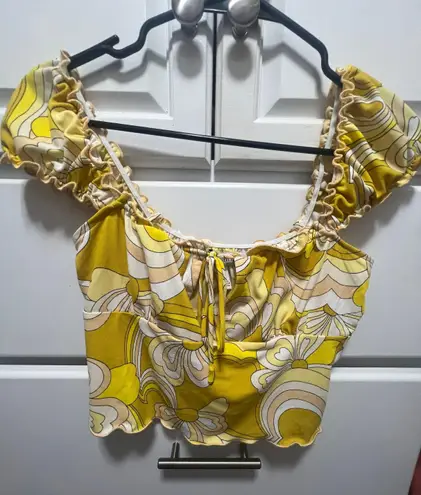 Urban Outfitters Yellow Crop Top