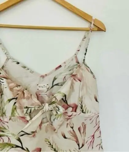 The Lazy Poet Seaweed Loungewear Tie Top Pink Cotton Blush Keyhole Spaghetti Strap