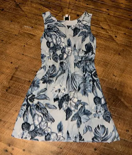 Pam Hara blue tropical coconutgirl M made in Hawaii dress Blue Size M