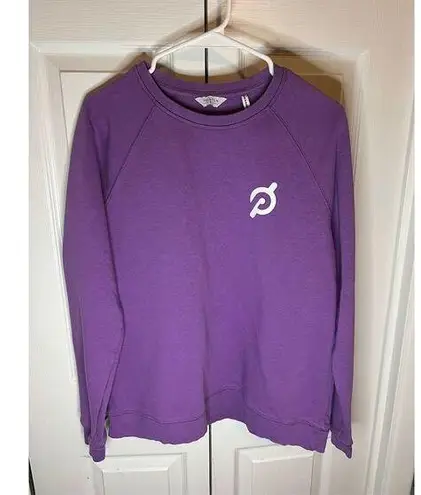 Peloton Women's Crewneck Pullover Sweatshirt Purple Size M