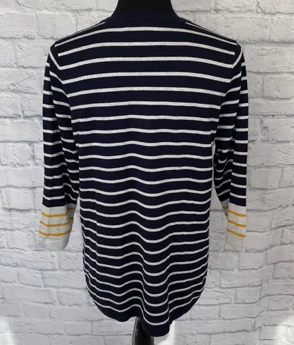United States Sweaters women M NWT Vneck Longsleeve pullover stripe sweater