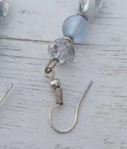 Blue Tones Dangle Earrings for Pierced Ears