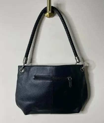 The Sak Black Leather Medium Shoulder Bag