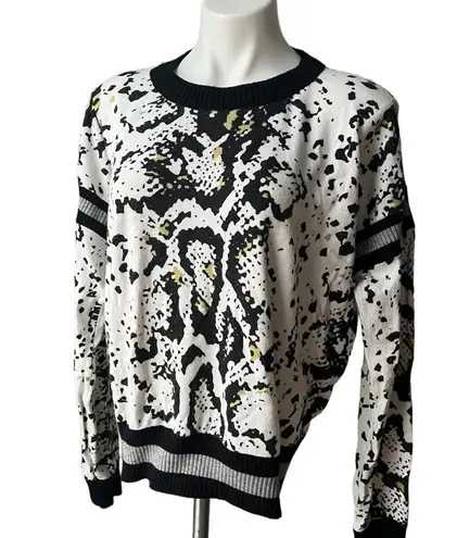 Jamison Snake Varsity Pullover, Sz L Black Size L