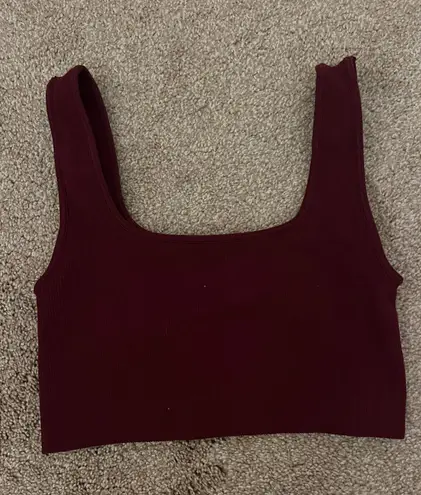 Set Active Sculptflex Box Cut Bra Maroon Bells