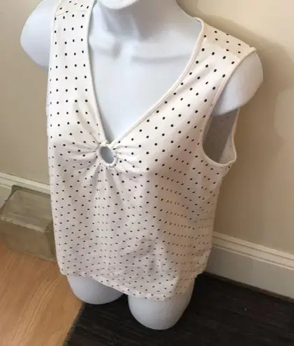 Charter Club Major sale $9was $18 white and polka dot tank M must bundle