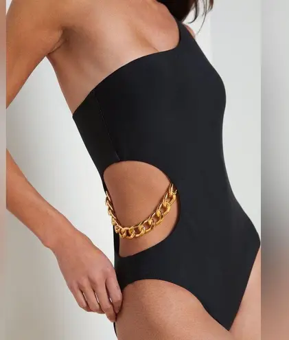 L'Agence L’AGENCE Ava Chain One-Piece Swims, Size Large, $275