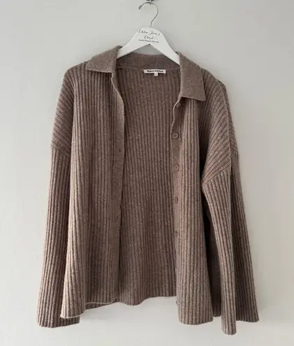 Reformation  Fantino Cashmere Cardigan in Oatmeal S