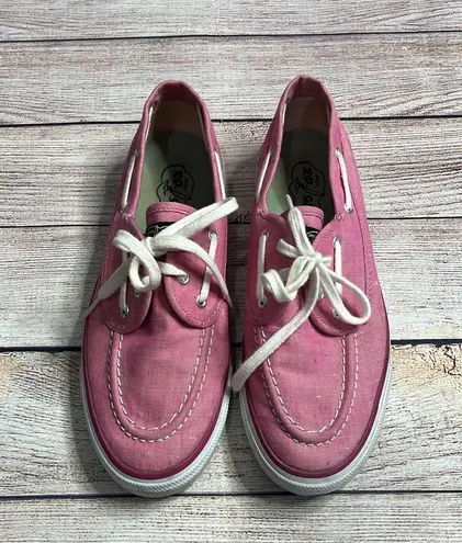 Sperry Top-Sider Seamate Boat Shoe in Raspberry Chambray thumbnail 2
