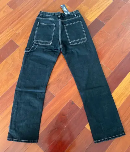 Boutique NWT Black Contrast-Stitched Jeans