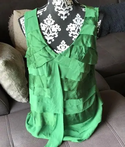 Alfani Green Tank Top Size Large