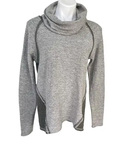 Kuhl Nova Cowl Neck Two Tone Pullover Sweater, Sage