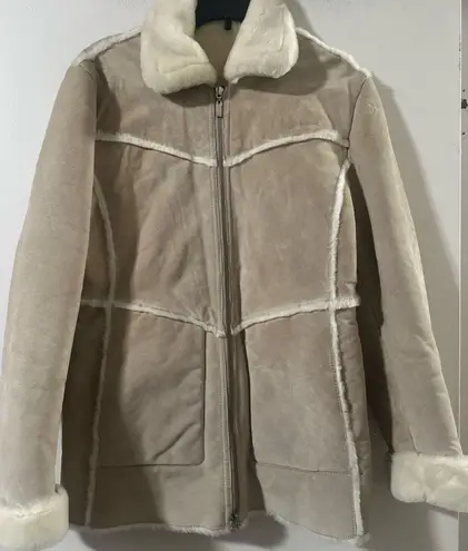 Massini Vintage Suede Leather Coat