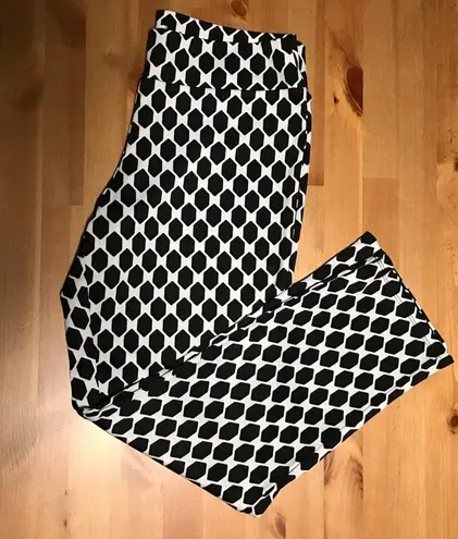 Mud Pie Black and white retro pants