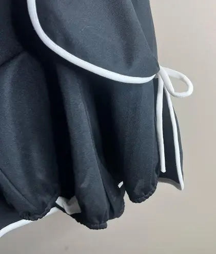 Vintage 1970s swim dress union made Black Size M